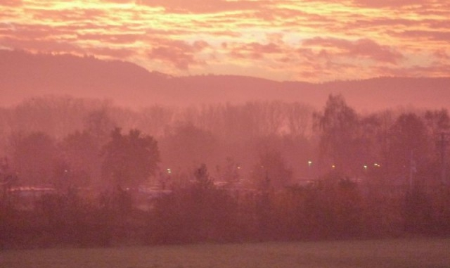 Novembermorgen vor karlsruhe