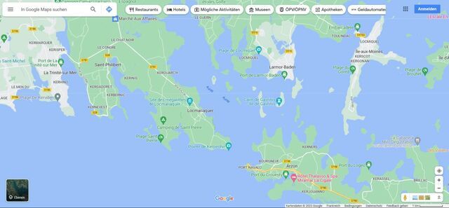 goggle maps Golf du Morbihan